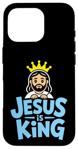 Christen Kreuz Outfit für Glaube und Bibel als Jesus is King Hülle für iPhone 16 Pro Christen Kreuz Outfit für Glaube und Bibel als Jesus is King Hülle für iPhone 16 Pro von Jesus Outfit Bibel GlaubenGott Kirche Herren Damen