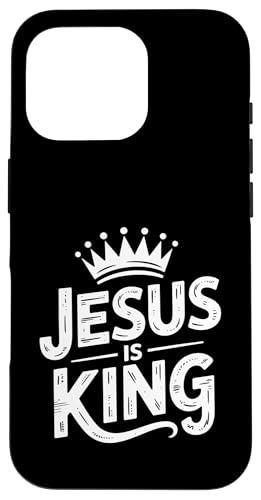 Christen Kreuz Outfit für Glaube und Bibel als Jesus is King Hülle für iPhone 16 Pro Christen Kreuz Outfit für Glaube und Bibel als Jesus is King Hülle für iPhone 16 Pro von Jesus Outfit Bibel GlaubenGott Kirche Herren Damen