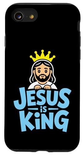 Christen Kreuz Outfit für Glaube und Bibel als Jesus is King Hülle für iPhone SE (2020) / 7 / 8 von Jesus Outfit Bibel GlaubenGott Kirche Herren Damen