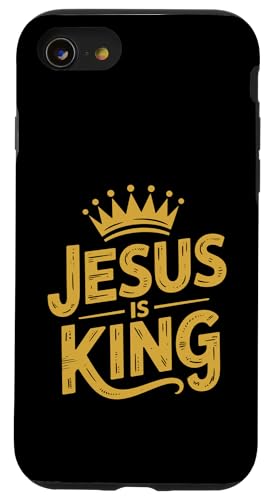 Christen Kreuz Outfit für Glaube und Bibel als Jesus is King Hülle für iPhone SE (2020) / 7 / 8 von Jesus Outfit Bibel GlaubenGott Kirche Herren Damen