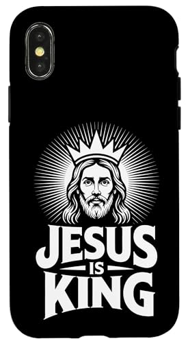 Christen Kreuz Outfit für Glaube und Bibel als Jesus is King Hülle für iPhone X/XS Christen Kreuz Outfit für Glaube und Bibel als Jesus is King Hülle für iPhone X/XS von Jesus Outfit Bibel GlaubenGott Kirche Herren Damen