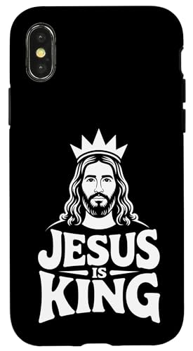 Christen Kreuz Outfit für Glaube und Bibel als Jesus is King Hülle für iPhone X/XS Christen Kreuz Outfit für Glaube und Bibel als Jesus is King Hülle für iPhone X/XS von Jesus Outfit Bibel GlaubenGott Kirche Herren Damen