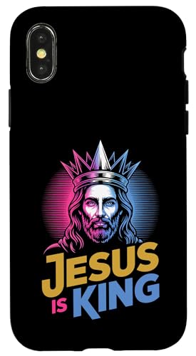Christen Kreuz Outfit für Glaube und Bibel als Jesus is King Hülle für iPhone X/XS Christen Kreuz Outfit für Glaube und Bibel als Jesus is King Hülle für iPhone X/XS von Jesus Outfit Bibel GlaubenGott Kirche Herren Damen