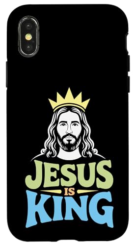 Christen Kreuz Outfit für Glaube und Bibel als Jesus is King Hülle für iPhone X/XS Christen Kreuz Outfit für Glaube und Bibel als Jesus is King Hülle für iPhone X/XS von Jesus Outfit Bibel GlaubenGott Kirche Herren Damen