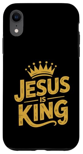 Christen Kreuz Outfit für Glaube und Bibel als Jesus is King Hülle für iPhone XR Christen Kreuz Outfit für Glaube und Bibel als Jesus is King Hülle für iPhone XR von Jesus Outfit Bibel GlaubenGott Kirche Herren Damen