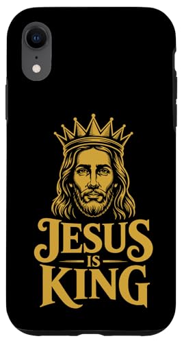 Christen Kreuz Outfit für Glaube und Bibel als Jesus is King Hülle für iPhone XR von Jesus Outfit Bibel GlaubenGott Kirche Herren Damen