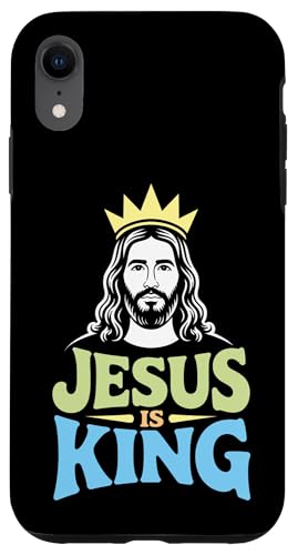 Christen Kreuz Outfit für Glaube und Bibel als Jesus is King Hülle für iPhone XR Christen Kreuz Outfit für Glaube und Bibel als Jesus is King Hülle für iPhone XR von Jesus Outfit Bibel GlaubenGott Kirche Herren Damen