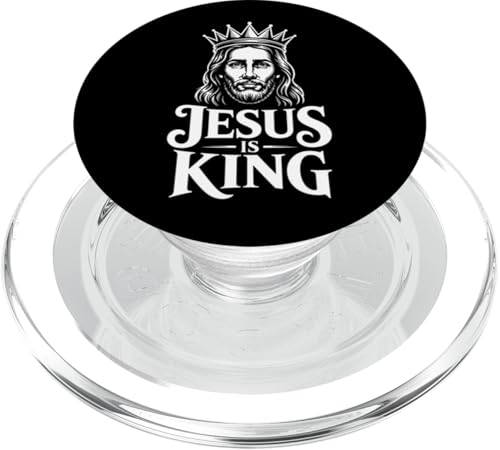 Christen Kreuz Outfit für Glaube und Bibel als Jesus is King PopSockets PopGrip für MagSafe Christen Kreuz Outfit für Glaube und Bibel als Jesus is King PopSockets PopGrip für MagSafe von Jesus Outfit Bibel GlaubenGott Kirche Herren Damen