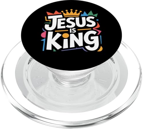 Christen Kreuz Outfit für Glaube und Bibel als Jesus is King PopSockets PopGrip für MagSafe Christen Kreuz Outfit für Glaube und Bibel als Jesus is King PopSockets PopGrip für MagSafe von Jesus Outfit Bibel GlaubenGott Kirche Herren Damen