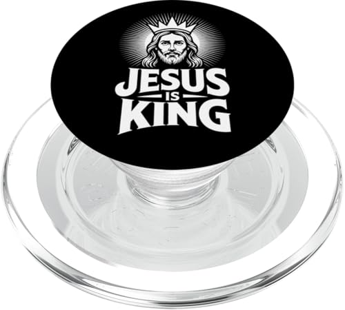 Christen Kreuz Outfit für Glaube und Bibel als Jesus is King PopSockets PopGrip für MagSafe Christen Kreuz Outfit für Glaube und Bibel als Jesus is King PopSockets PopGrip für MagSafe von Jesus Outfit Bibel GlaubenGott Kirche Herren Damen