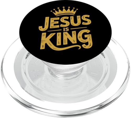 Christen Kreuz Outfit für Glaube und Bibel als Jesus is King PopSockets PopGrip für MagSafe Christen Kreuz Outfit für Glaube und Bibel als Jesus is King PopSockets PopGrip für MagSafe von Jesus Outfit Bibel GlaubenGott Kirche Herren Damen