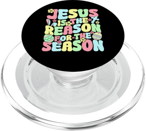 Jesus ist der Grund für die Osterzeit für Männer, Frauen und Kinder PopSockets PopGrip für MagSafe Jesus ist der Grund für die Osterzeit für Männer, Frauen und Kinder PopSockets PopGrip für MagSafe von Jesus Shopp