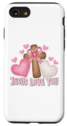 Jesus liebt dich Johannes 3:16 Christus Christen Männer Frauen Kinder Hülle für iPhone SE (2020) / 7 / 8 von Jesus Shopp