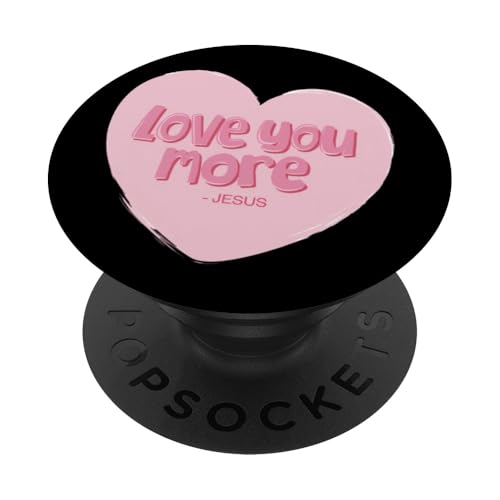 Love you more Jesus Christians men women & kids PopSockets Klebender PopGrip Love you more Jesus Christians men women & kids PopSockets Klebender PopGrip von Jesus Shopp