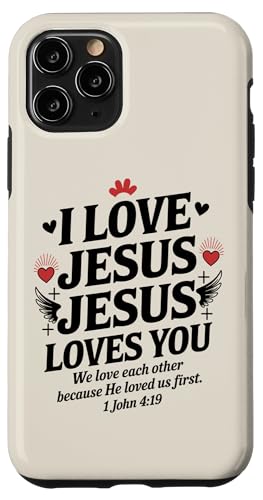 I Love Jesus Jesus Loves You Christian Jesus Bibelvers Hülle für iPhone 11 Pro I Love Jesus Jesus Loves You Christian Jesus Bibelvers Hülle für iPhone 11 Pro von Jesus loves you Religious Gifts for Christians