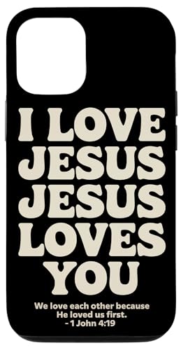 I Love Jesus Jesus Loves You Christian Jesus Bibelvers Hülle für iPhone 12/12 Pro I Love Jesus Jesus Loves You Christian Jesus Bibelvers Hülle für iPhone 12/12 Pro von Jesus loves you Religious Gifts for Christians