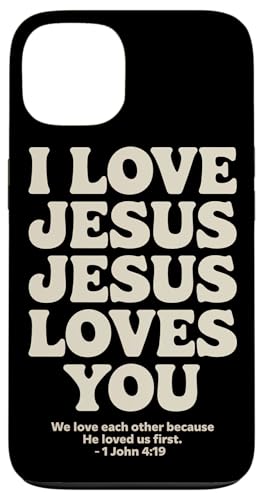I Love Jesus Jesus Loves You Christian Jesus Bibelvers Hülle für iPhone 13 I Love Jesus Jesus Loves You Christian Jesus Bibelvers Hülle für iPhone 13 von Jesus loves you Religious Gifts for Christians