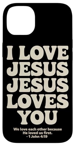 I Love Jesus Jesus Loves You Christian Jesus Bibelvers Hülle für iPhone 14 Plus I Love Jesus Jesus Loves You Christian Jesus Bibelvers Hülle für iPhone 14 Plus von Jesus loves you Religious Gifts for Christians