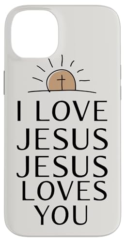 I Love Jesus Jesus Loves You Christian Jesus Bibelvers Hülle für iPhone 14 Plus I Love Jesus Jesus Loves You Christian Jesus Bibelvers Hülle für iPhone 14 Plus von Jesus loves you Religious Gifts for Christians