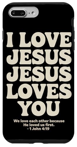 I Love Jesus Jesus Loves You Christian Jesus Bibelvers Hülle für iPhone 7 Plus/8 Plus I Love Jesus Jesus Loves You Christian Jesus Bibelvers Hülle für iPhone 7 Plus/8 Plus von Jesus loves you Religious Gifts for Christians