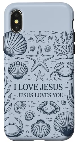 I Love Jesus Jesus Loves You Christian Jesus Bibelvers Hülle für iPhone X/XS I Love Jesus Jesus Loves You Christian Jesus Bibelvers Hülle für iPhone X/XS von Jesus loves you Religious Gifts for Christians