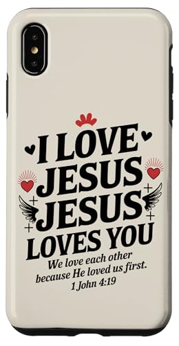 I Love Jesus Jesus Loves You Christian Jesus Bibelvers Hülle für iPhone XS Max I Love Jesus Jesus Loves You Christian Jesus Bibelvers Hülle für iPhone XS Max von Jesus loves you Religious Gifts for Christians