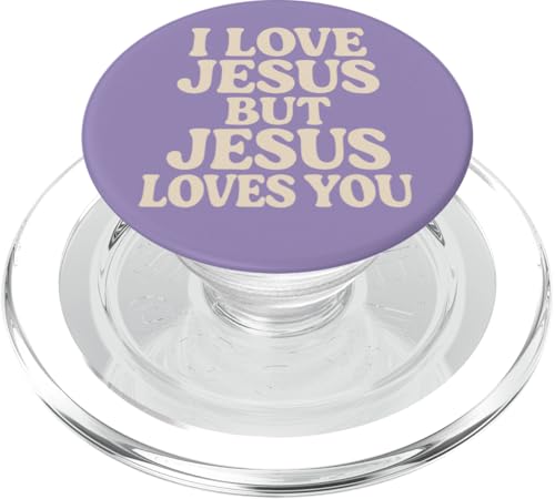 Jesus Loves You Christian Jesus Bibelvers PopSockets PopGrip für MagSafe Jesus Loves You Christian Jesus Bibelvers PopSockets PopGrip für MagSafe von Jesus loves you Religious Gifts for Christians