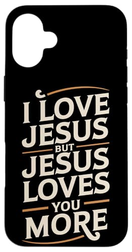 Jesus Loves You More Christian Jesus Bibelvers Hülle für iPhone 16 Plus Jesus Loves You More Christian Jesus Bibelvers Hülle für iPhone 16 Plus von Jesus loves you Religious Gifts for Christians
