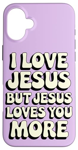 Jesus Loves You More Christian Jesus Bibelvers Hülle für iPhone 16 Plus Jesus Loves You More Christian Jesus Bibelvers Hülle für iPhone 16 Plus von Jesus loves you Religious Gifts for Christians