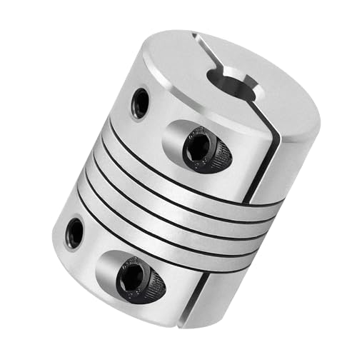 6.35mm zu 8mm Flexible Wellenkupplung Aluminiumlegierung Stab Flexibel Kupplung, Spiralförmiger Strahl Koppler, Motorwelle D19 L25 Schrittmotor-Koppler für 3D Drucker CNC Maschine 6.35mm zu 8mm Flexible Wellenkupplung Aluminiumlegierung Stab Flexibel Kupplung, Spiralförmiger Strahl Koppler, Motorwelle D19 L25 Schrittmotor-Koppler für 3D Drucker CNC Maschine von Jesustree
