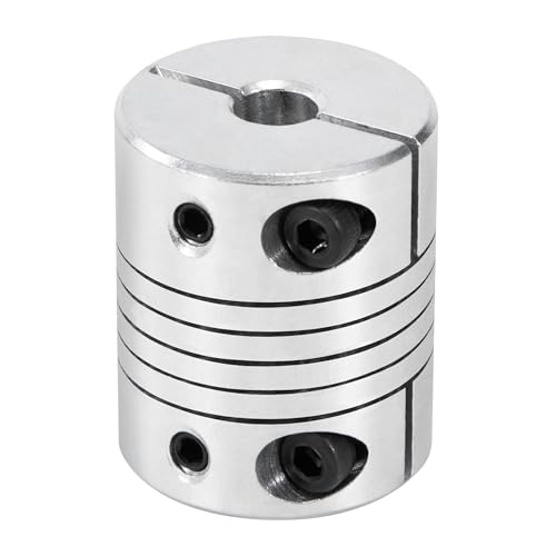 Motorwelle 6.35mm bis 12mm Flexibel Wellenkupplungen, Schrittmotor-Koppler Spiralförmige Stab Kupplung Aluminiumlegierung CNC Gelenkverbinder Motor, 25 mm Durchmesser, 30 mm Länge Motorwelle 6.35mm bis 12mm Flexibel Wellenkupplungen, Schrittmotor-Koppler Spiralförmige Stab Kupplung Aluminiumlegierung CNC Gelenkverbinder Motor, 25 mm Durchmesser, 30 mm Länge von Jesustree