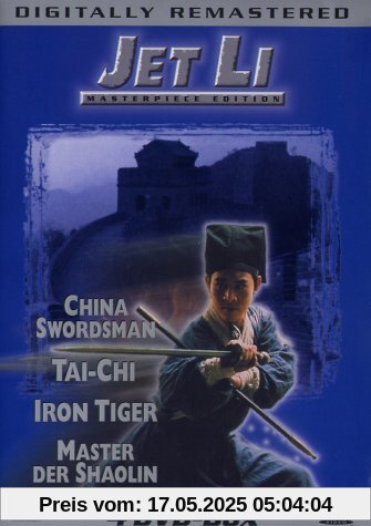 Jet Li 4 DVD-Box (4 DVDs) : China Swordsman - Tai-Chi - Iron Tiger - Master der Shaolin von Jet Li