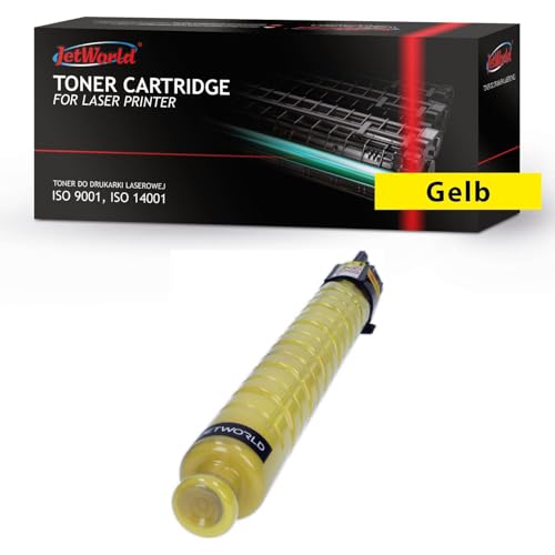 JetWorld Toner Kompatibel Ricoh 842098 Gelb für MPC306ZSP, MPC306ZSPF, MPC307, MPC307 PageKeeper, MPC307SP, MPC307SPF, MPC406ZSPF, Lanier MPC306 6000 Seiten je Tonerkartusche, Hochwertiger Druck von JetWorld