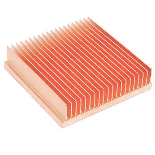 Kühlkörper aus reinem Kupfer, 40 x 40 x 10 mm, Kühler für 3D-Drucker, Kühlkörper, Chip IC, elektronischer Kühler, Schälflossen-Prozess Kühlkörper aus reinem Kupfer, 40 x 40 x 10 mm, Kühler für 3D-Drucker, Kühlkörper, Chip IC, elektronischer Kühler, Schälflossen-Prozess von Jeteokar