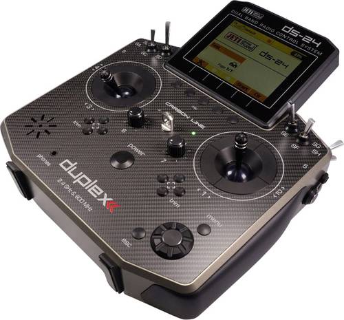 Jeti DS-24 Carbon Line, Multimode Schwarz Hand-Fernsteuerung 2,4GHz Anzahl Kanäle: 24 inkl. Empfän von Jeti