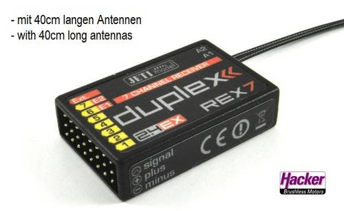 Jeti Rex 7 A40 7-Kanal Empfänger 2,4GHz von Jeti