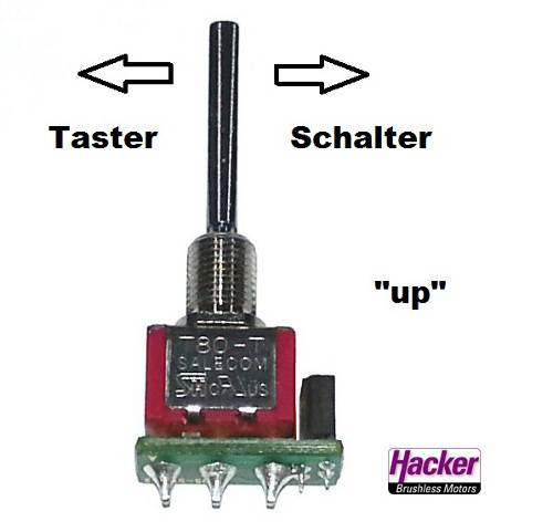 Jeti Tastschalter Up für Sender DS 1St. von Jeti