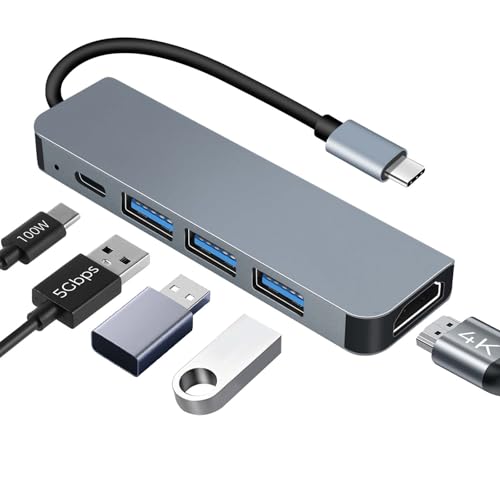USB C Hub PD100W,4K HDMI, 3*USB A Datenports USB-C Hub Docking Station USBC Adapter Multiportadapter für MacBook Pro/Air, iPad Pro/Air, iPhone 16 Serie, Galaxy S24,Steam Deck usw. USB C Hub PD100W,4K HDMI, 3*USB A Datenports USB-C Hub Docking Station USBC Adapter Multiportadapter für MacBook Pro/Air, iPad Pro/Air, iPhone 16 Serie, Galaxy S24,Steam Deck usw. von Jewan
