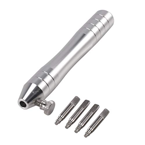 Jewecutger Stahl Uhrenrohreinsatz Entferner Öffner Halter mit 4 Stiften zum Entfernen von RLX Tudr Gehäuserohr, silber Jewecutger Stahl Uhrenrohreinsatz Entferner Öffner Halter mit 4 Stiften zum Entfernen von RLX Tudr Gehäuserohr, silber von Jewecutger