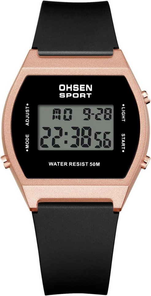 JewelryWe Fur Herren Multifunktionale Watch, mit Kalender Wecker Stoppuhr EL-Hintergrundbeleuchtung 30m Wasserdicht von JewelryWe