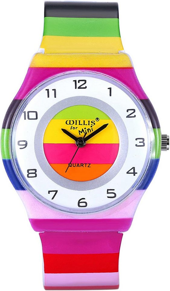 JewelryWe Fur kinder Junge Mädche Regenbogen LGBT Gay Lesbian Pride Analog Quarz Watch, Stylische mit Silikonarmband, Regenbogen-Design und wasserdicht JewelryWe Fur kinder Junge Mädche Regenbogen LGBT Gay Lesbian Pride Analog Quarz Watch, Stylische mit Silikonarmband, Regenbogen-Design und wasserdicht von JewelryWe