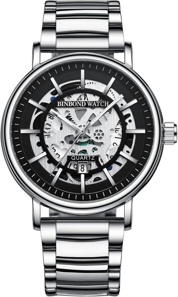 JewelryWe Hochwertige Ausgestattet einem präzisen Quarzwerk Langlebigen Batterie Watch, mit Exakte Zeitangaben Wasserdicht bis 30 Meter Spritzwasserresistent JewelryWe Hochwertige Ausgestattet einem präzisen Quarzwerk Langlebigen Batterie Watch, mit Exakte Zeitangaben Wasserdicht bis 30 Meter Spritzwasserresistent von JewelryWe