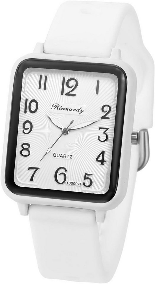 JewelryWe Kinderuhr Silikon Rechteckig Wasserdicht Analog Quarz Armbanduhr Watch, mit Achteckigem Zifferblatt & SilikonArmband für Jugendliche Studenten von JewelryWe
