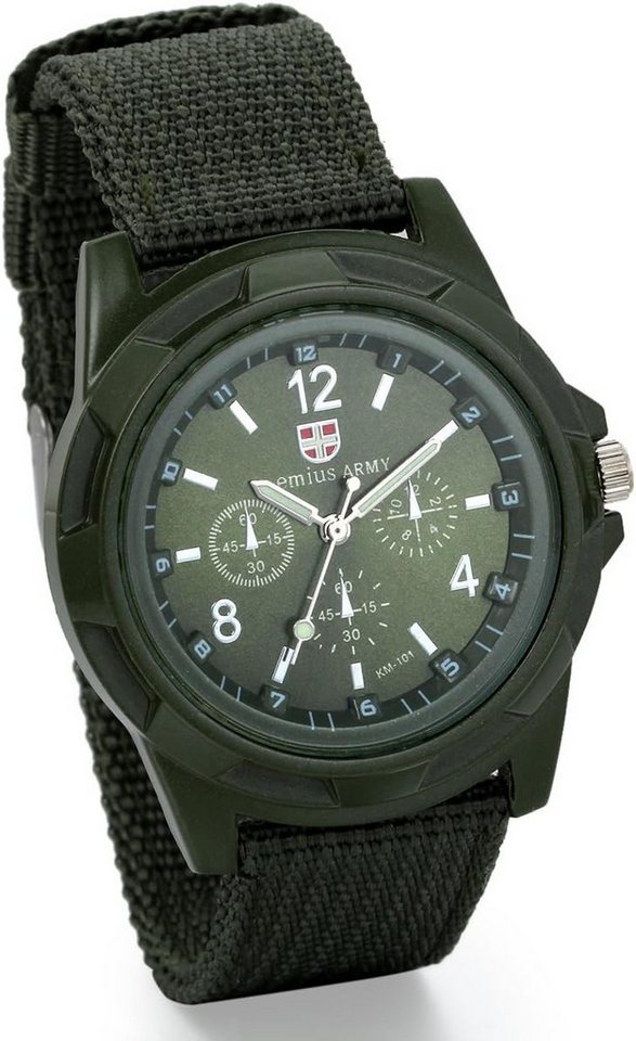 JewelryWe Klassik Herren Armbanduhr Quarz Analog Uhr Watch, Quarz Analog Uhr, Sport Kalender Herrenuhr mit Digital Zifferblatt von JewelryWe
