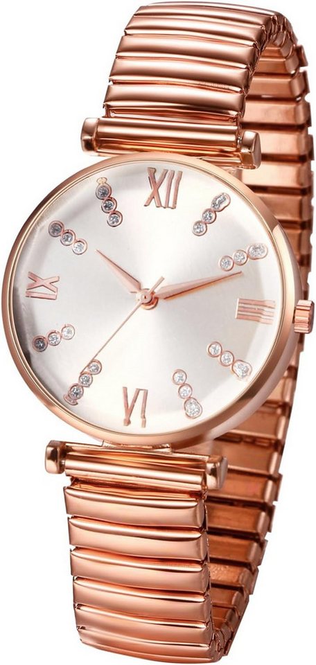 JewelryWe Klassische Einfache Analog Quarz Zugarmband großem runden Zifferblatt Watch, Einfache Handhabung: Zeit leicht einstellen,indem Krone herausgezogen JewelryWe Klassische Einfache Analog Quarz Zugarmband großem runden Zifferblatt Watch, Einfache Handhabung: Zeit leicht einstellen,indem Krone herausgezogen von JewelryWe