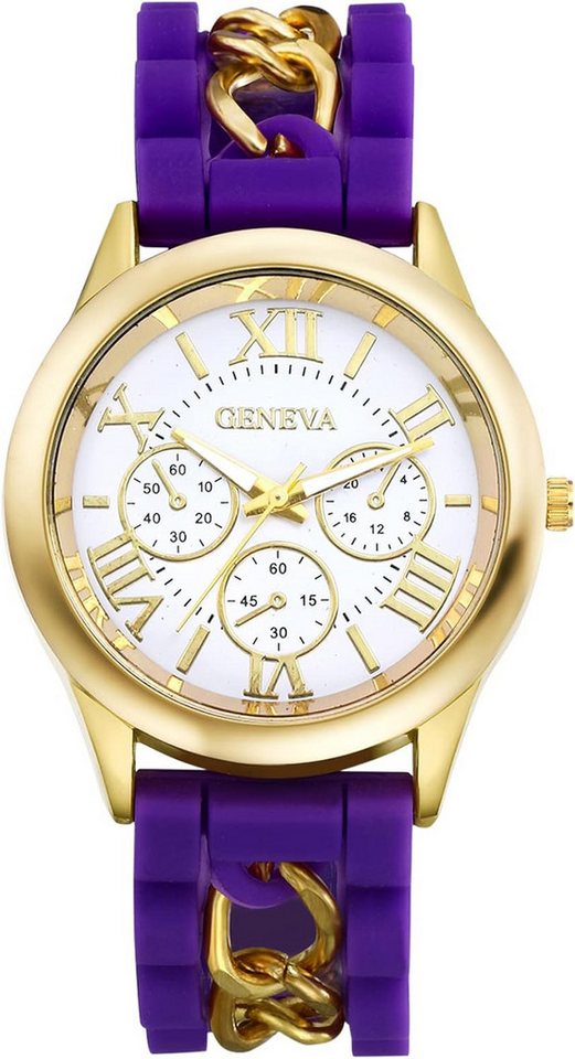 JewelryWe Präzise Zeitmessung Hochwertiges Quarzwerk und zuverlässige Batterie Watch, Wasserdichtigkeit bis 1 bar für Spritzwasser und Regen für genaue Zeit von JewelryWe