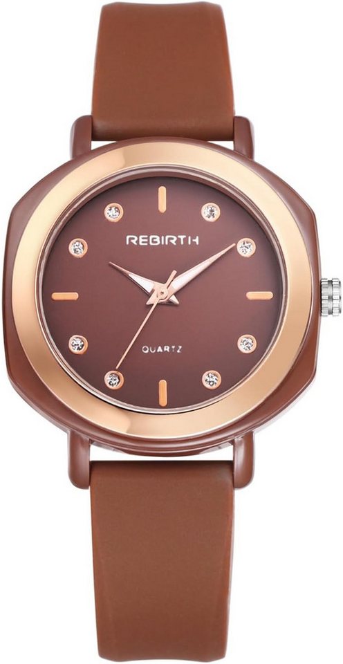 JewelryWe Präzises Quarzwerk Hochwertiges Quarzwerk sorgt für genaue Zeitanzeige Watch, Einfache Zeiteinstellung mit Krone Spritzwassergeschützte mit 3ATM von JewelryWe