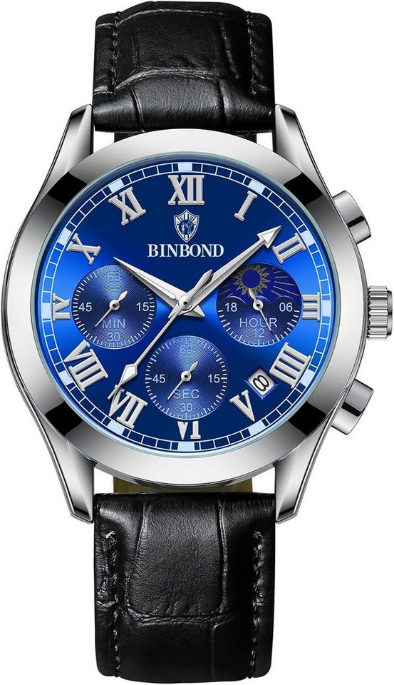JewelryWe Präzises Quarzwerk Zuverlässige Präzise Zeitanzeige 30m wasserdichte Watch, Spritzwassergeschützt mit Bessere Lesbarkeit in dunklen Umgebungen JewelryWe Präzises Quarzwerk Zuverlässige Präzise Zeitanzeige 30m wasserdichte Watch, Spritzwassergeschützt mit Bessere Lesbarkeit in dunklen Umgebungen von JewelryWe