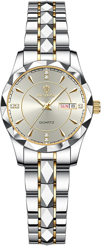 JewelryWe Quarzzeit Japanischen Quarzwerk, bietet diese Uhr exakte Zeitmessung Watch, mit 3ATM wasserdicht Regen und Spritzwasser für Duschen, Schwimmen JewelryWe Quarzzeit Japanischen Quarzwerk, bietet diese Uhr exakte Zeitmessung Watch, mit 3ATM wasserdicht Regen und Spritzwasser für Duschen, Schwimmen von JewelryWe