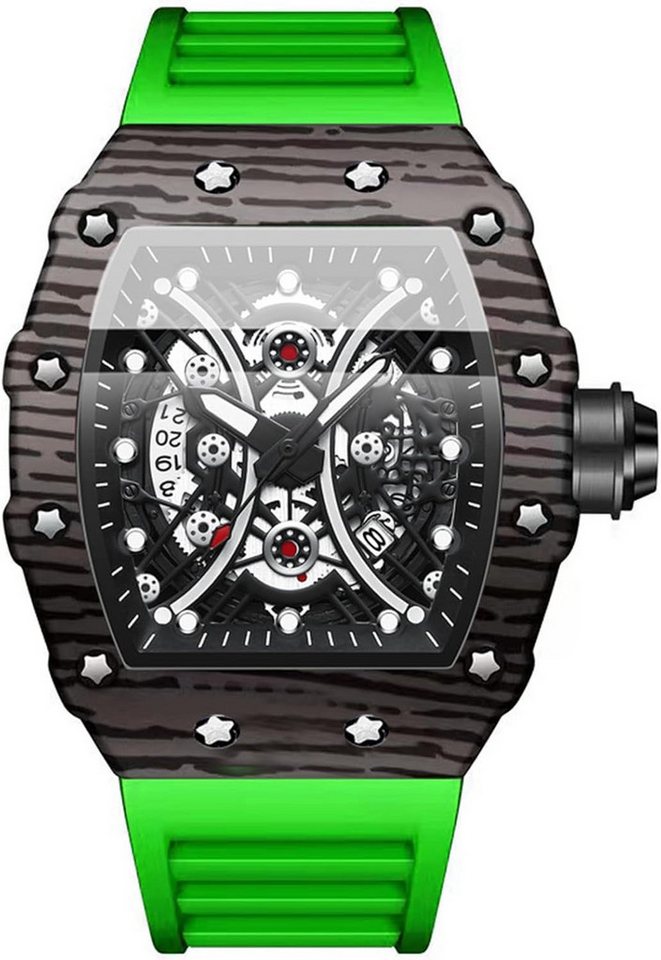 JewelryWe Uhren Herren 30m Wasserdicht Datum Kalender Analog Quarz Armbanduhr Watch, Armband Militär Sport Uhr mit großem Zahnrad Zifferblatt, Leuchtzeiger JewelryWe Uhren Herren 30m Wasserdicht Datum Kalender Analog Quarz Armbanduhr Watch, Armband Militär Sport Uhr mit großem Zahnrad Zifferblatt, Leuchtzeiger von JewelryWe
